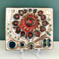 Soholm Pottery Danish Ceramic Wall Relief Turquoise Retro Vintage 1960s 1970s