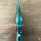 Empoli Italian Teal Blue Glass Genie Bottle 1950s 1960s