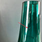 Riihimaki Turquoise Aqua Green Glass Vase Rocket 1960s 1970s Vintage Scandinavian Finnish Retro Present Emerald Gifts