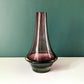 Riihimaki Amethyst Purple Glass Vase Finnish Violet 1379 Vintage 1960s 1970s Retro