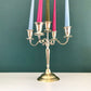Vintage Danish Silver Candle Stick Candleabra Modernist 1950s 1960s