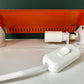 Danish Orange Wall Lamp Sconce Retro 1970s 1980s Scandinavian Light Industrial Style