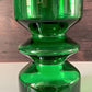 Riihimaki Emerald Green Glass Vase Tamara Aladin 1472 Vintage 1960s 1970s Scandinavian Finnish Retro