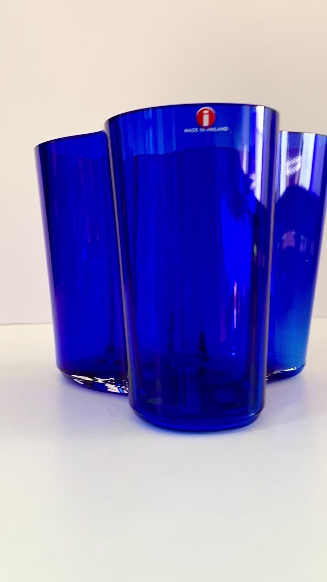 VASE IITTALA AALTO VASE 160mm ブルー MALJAKKO 160mm フラワーべース