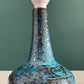 Mid Century Sejer Pottery Danish Blue Ceramic Table Lamp