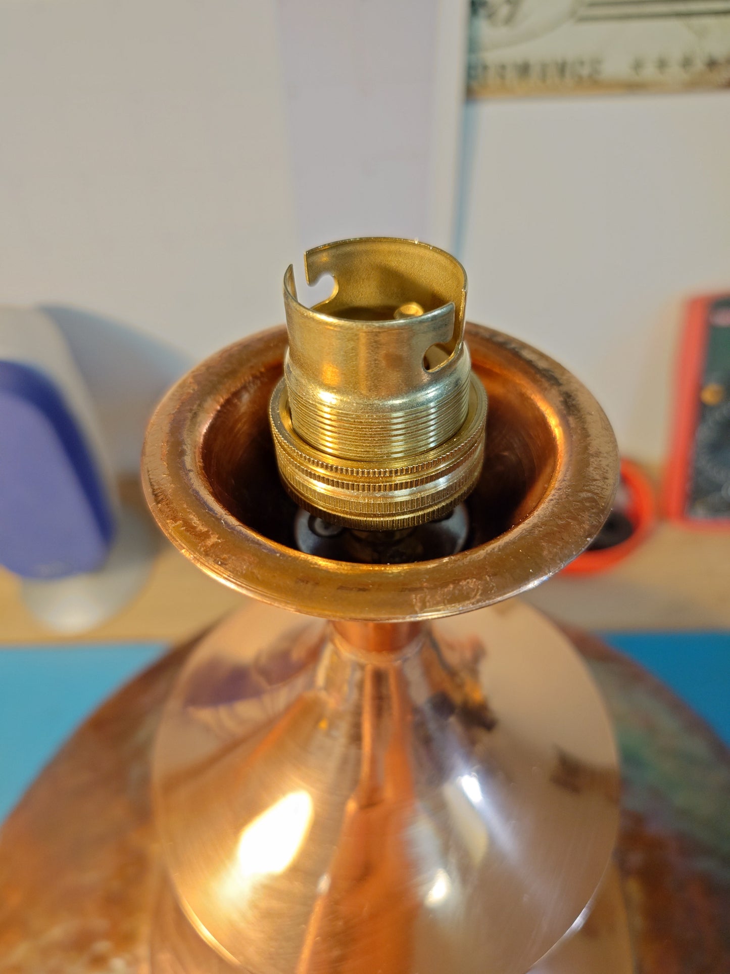 Custom Order 2 X Copper Lamps