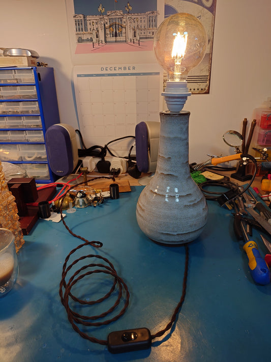 RESERVED Beatrice Vintage Pottery Ceramic Table Lamp 1960s 1970s