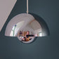 Original Verner Panton Flowerpot Danish Pendant Lamp VP1 Chrome Ceiling Light
