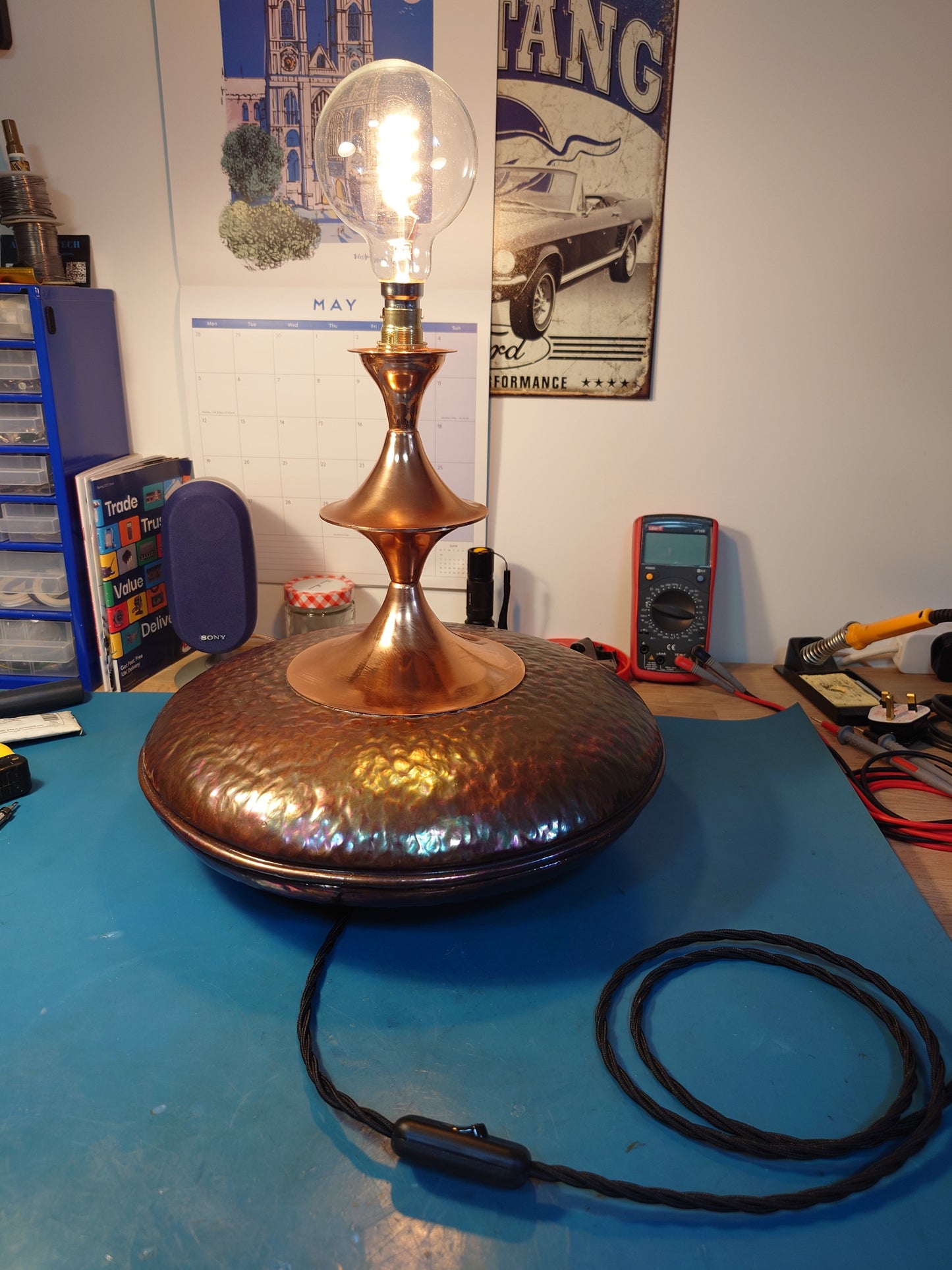 Custom Order 2 X Copper Lamps