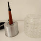 Vintage Danish Wood Glass Sconces Wall Lamps Pendant Lights Retro 1960s