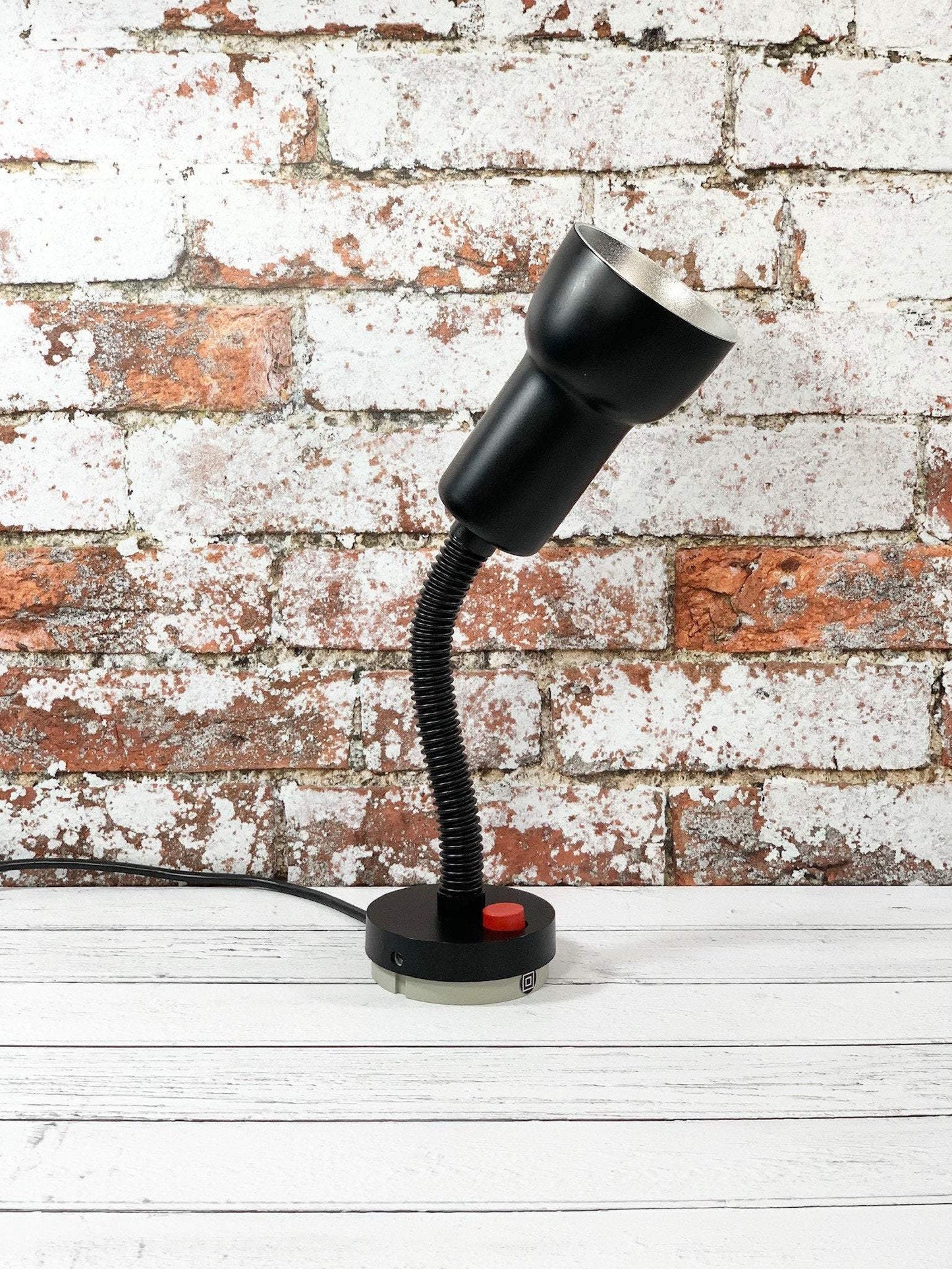 Louis Poulsen Sorte Louis Wall Lamp Retro Industrial 1980s Lighting Rare Early Model - Scandiwegians