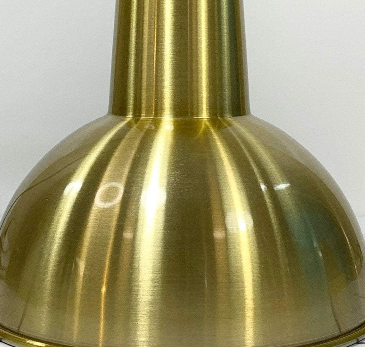 Danish Brass Gold Loft Style Pendant Lamp 1960s 1970s Retro Ceiling Light