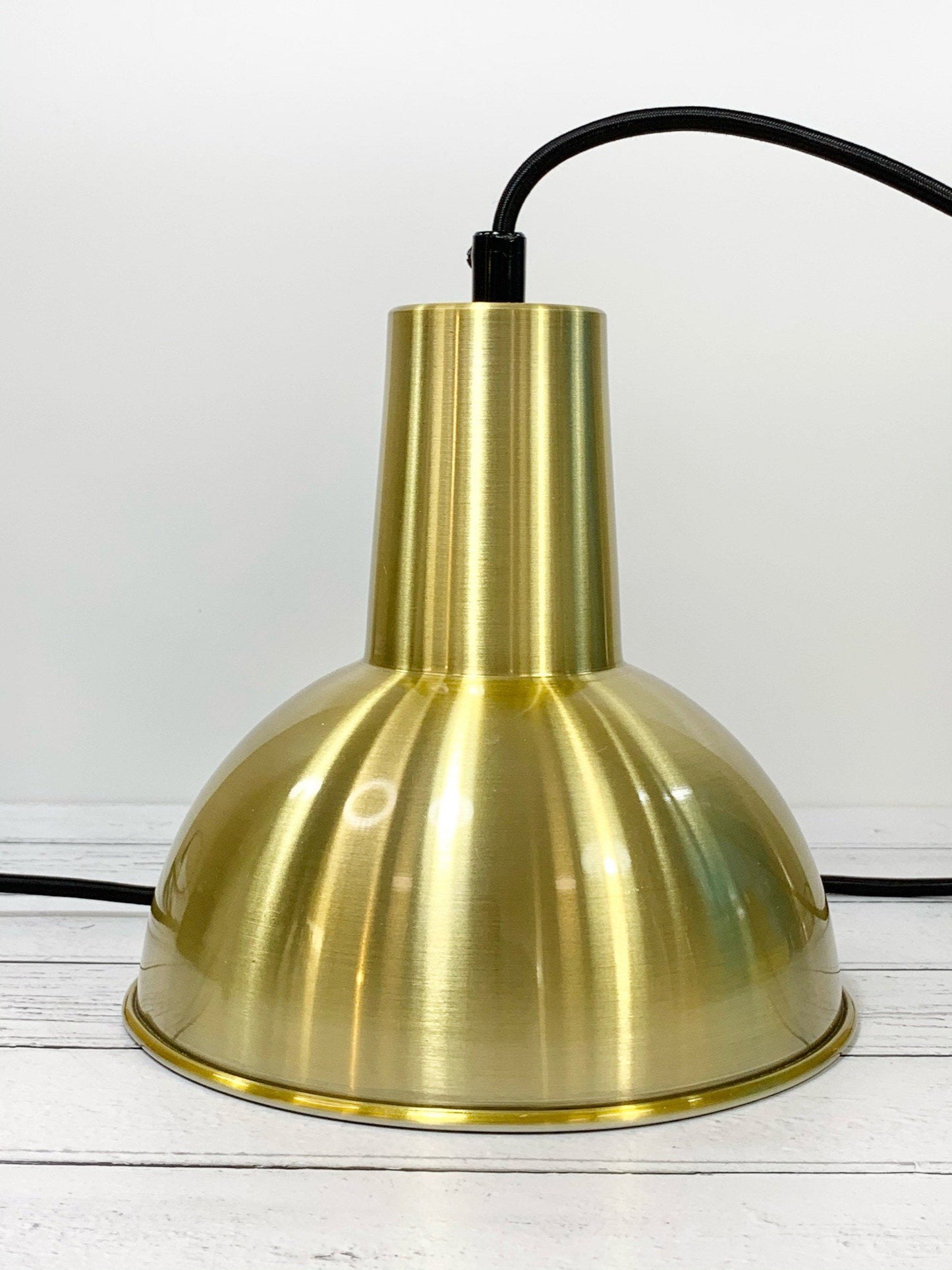 Danish Brass Gold Loft Style Pendant Lamp 1960s 1970s Retro Ceiling Light