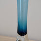 Aseda Swedish Midnight Blue Glass Bud Vase Bo Borgstrom 1970s Vintage Retro Scandinavian