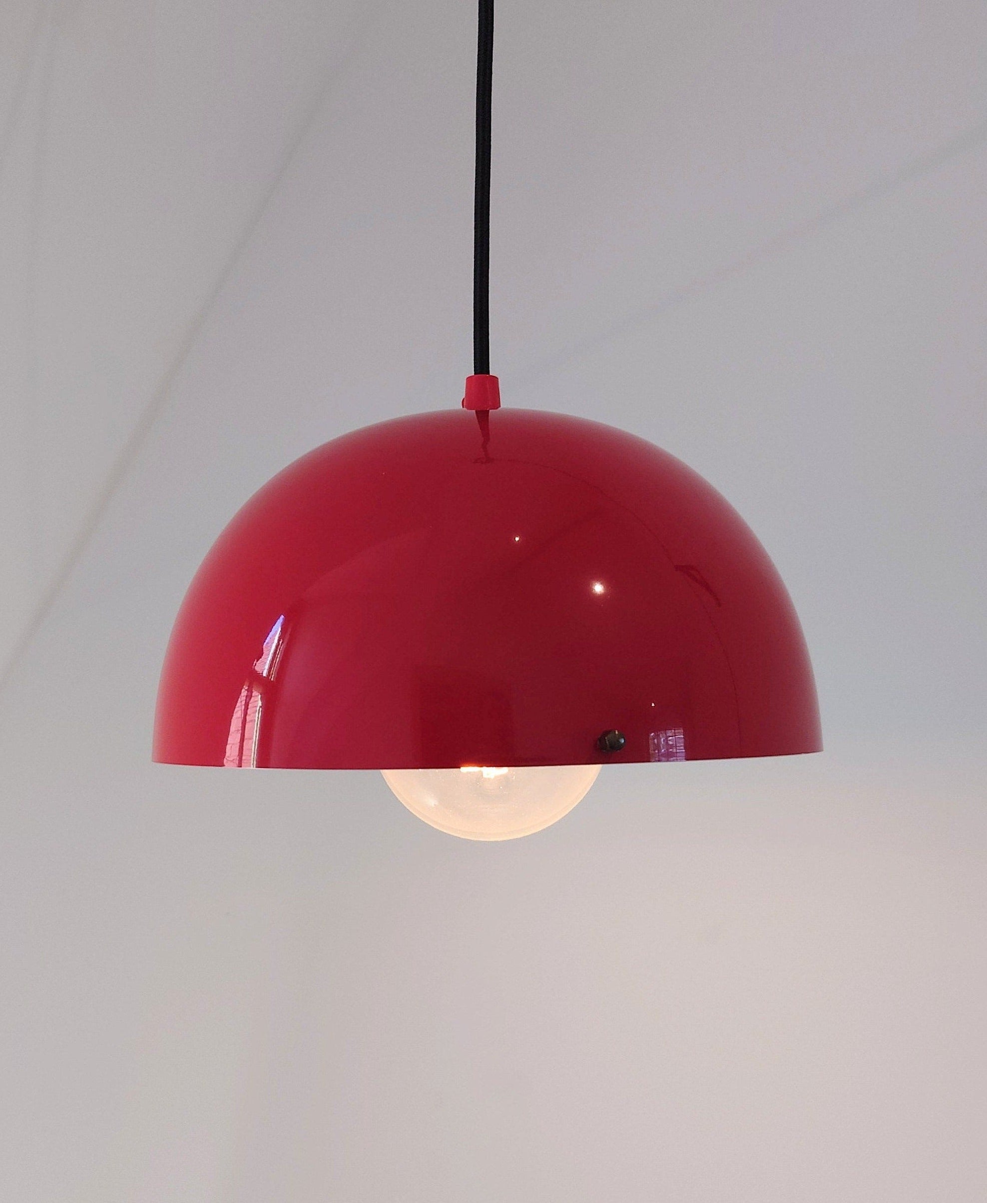 Red deals ceiling lamp