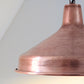 Danish Solid Copper Industrial 1960s Pendant Lamp Ceiling Light Scandinavian Retro