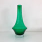 Riihimaki Finnish Green Glass Rocket Vase 1379 Vintage Retro Atomic Era