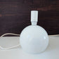 Vintage Danish White Metal Ball Table Lamps Retro 1980s Bedside Table Lights