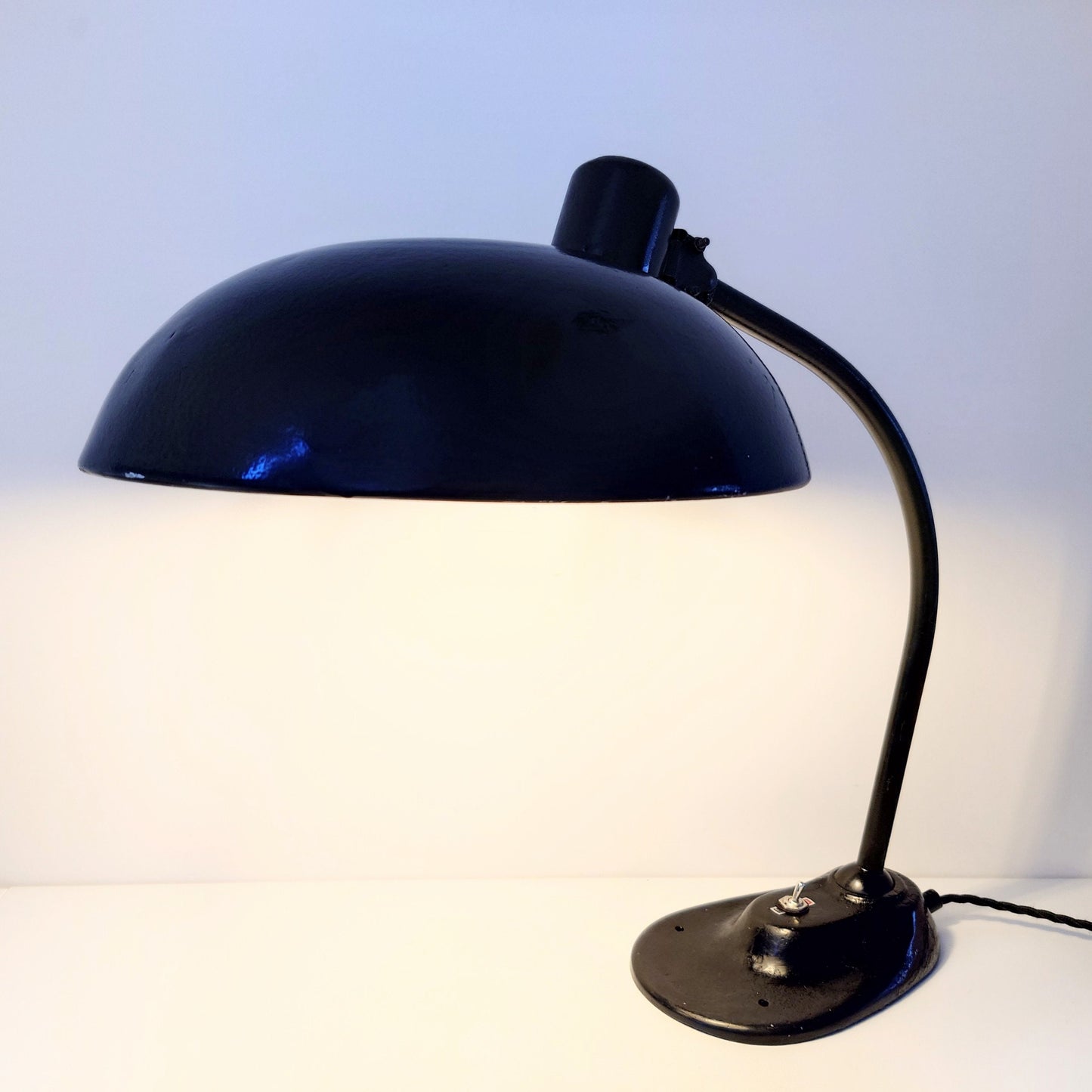 Christian Dell Black Desk Lamp Office Light Idell Workshop Retro Industrial Style Design 1930s