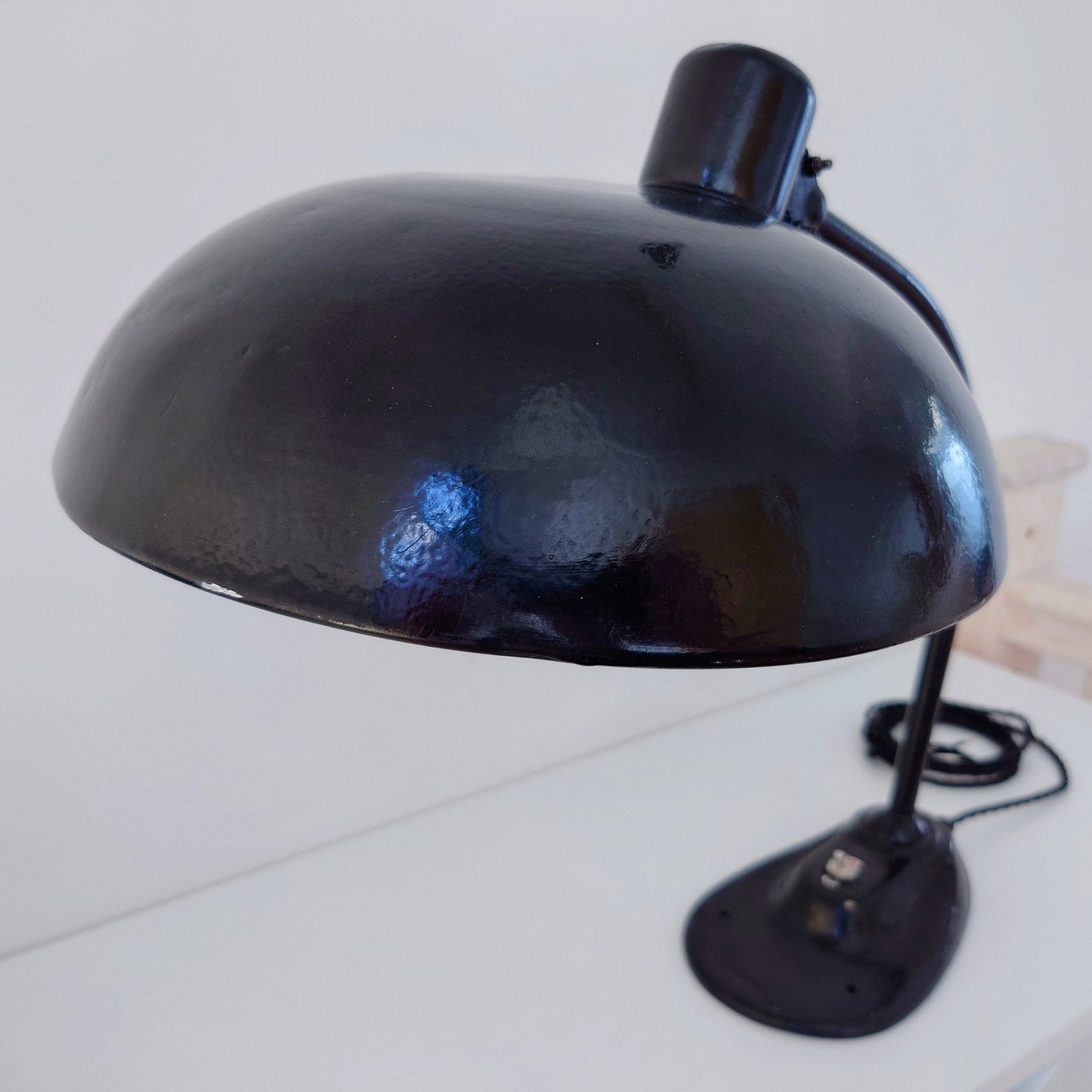 Christian Dell Black Desk Lamp Office Light Idell Workshop Retro Industrial Style Design 1930s