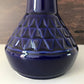 Soholm Danish Blue Table Lamp 1960s Pottery Scandi Bedside Light 3323