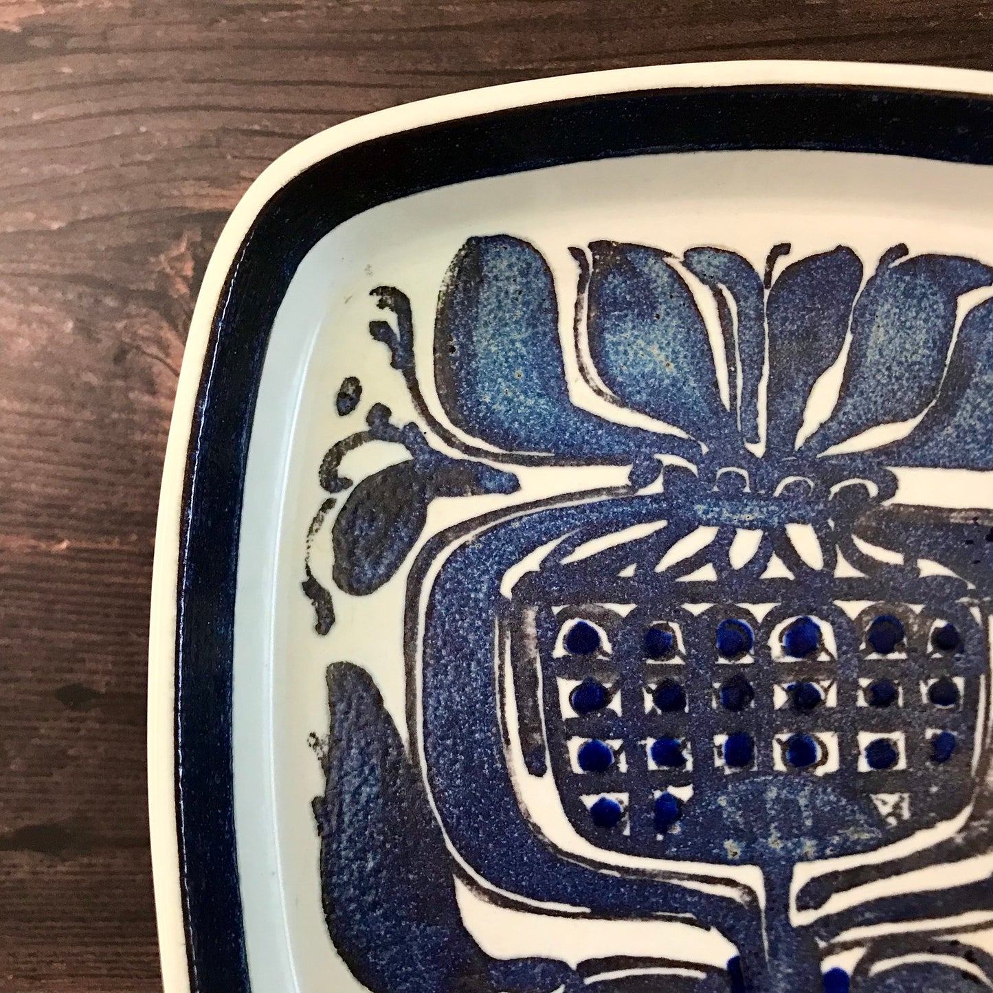 Royal Copenhagen Baca Blue Danish Dish Scandi Vintage Ceramics Pottery L