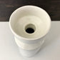Figgjo White Norwegian Ceramic Bud Vase Scandinavian Vintage Pottery