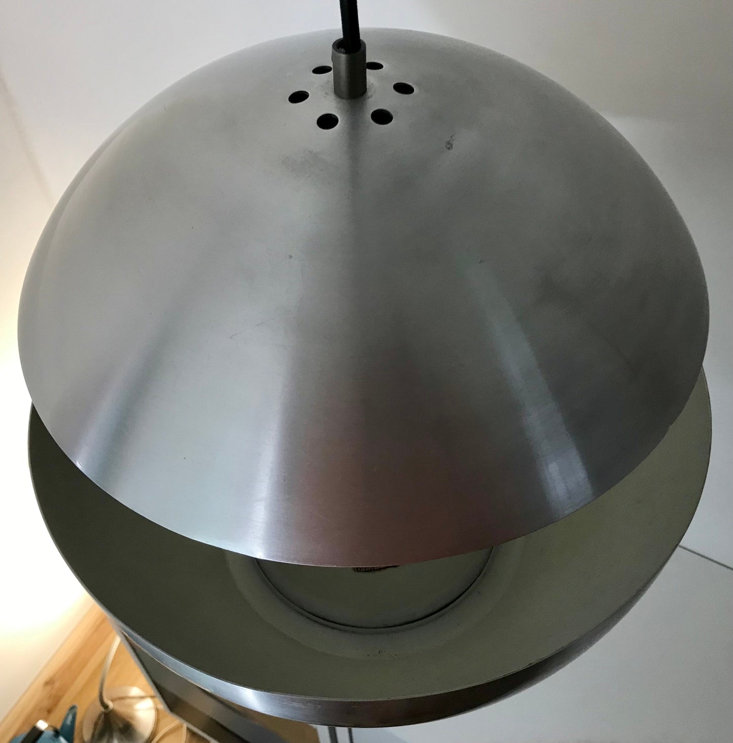 Large RAAK Amsterdam Springfontein Pendant Lamp 1970s Retro Ball Apple Ceiling Light