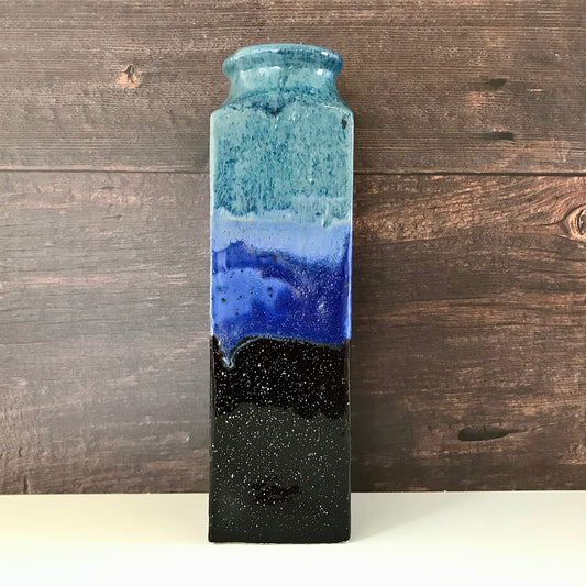 Blue Danish Studio Pottery Ceramic Vase