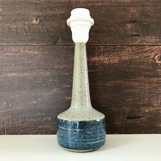 Palshus Pottery Danish Blue Ceramic Lamp 1960s Per Linnemann-Schmidt Vintage Retro Scandinavian