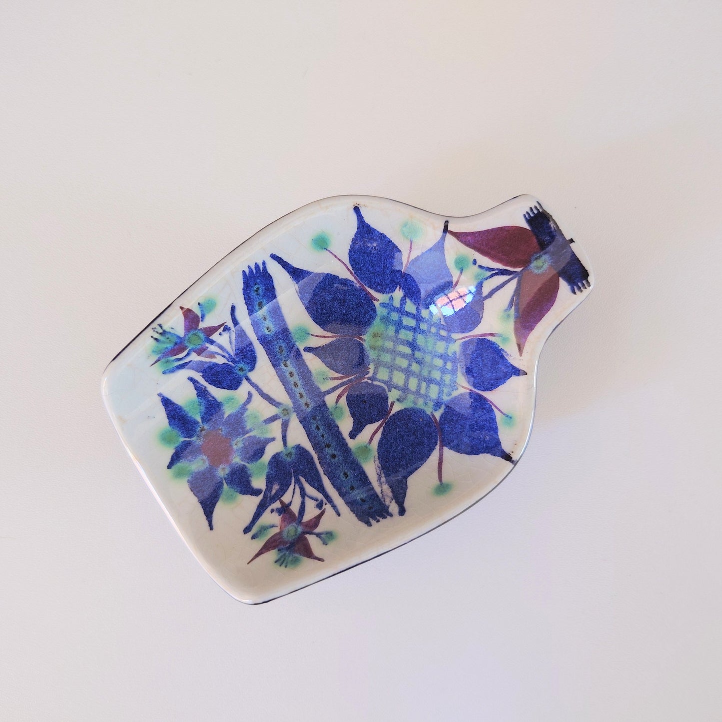 Royal Copenhagen Danish Ceramic Spoon Rest Tenera Fajance Scandinavian Pottery 1960s