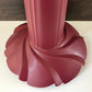 Vintage Soholm Pottery Red Danish Ceramic Table Lamp Scandinavian 1270
