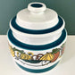 Stavanger Norway Lidded Petrol Blue Ceramic Jar Vintage Scandinavian Herring Pot