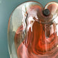 Holmegaard Danish Red Glass Wall Light Sconce Plaque Glasplatte 1970s