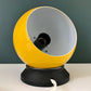 Danish Frandsen Yellow Ball Table Lamp 1970s Retro Light Atomic Era