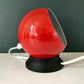 Danish Frandsen Ball Table Lamp Red Enamel 1970s Vintage Retro Light Atomic Era