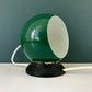 Danish Frandsen Ball Table Lamp Green Enamel 1970s Vintage Retro Light Atomic Era