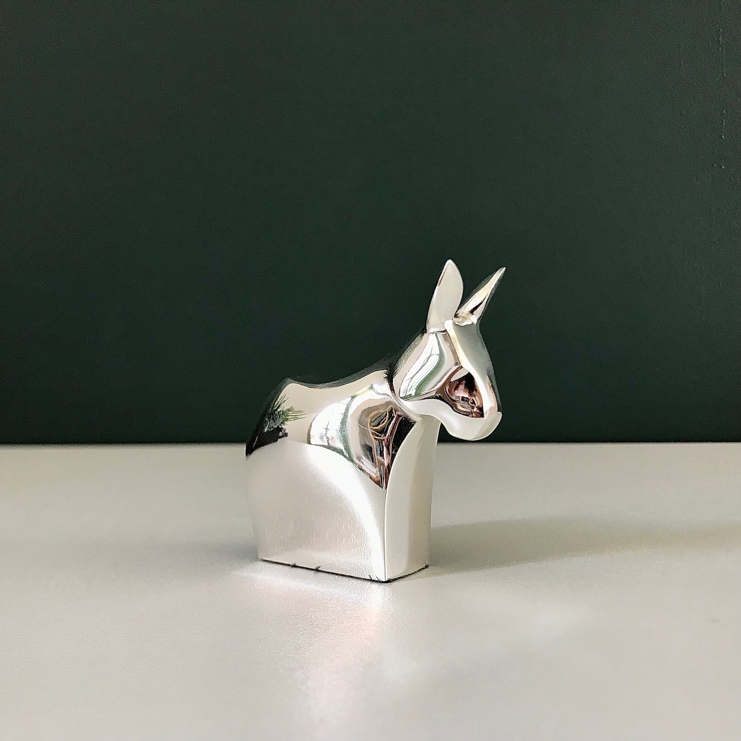 Dansk Silver Boxed Donkey Paperweight Swedish Danish Designs Gifts Office Work Job Presents Retro