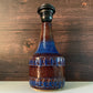 Soholm Danish Blue Bronze Table Lamp Vintage 1960s Retro Scandi