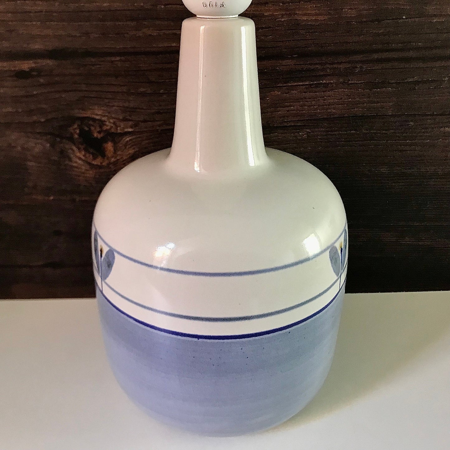 Soholm Blue White Danish Ceramic Table Lamp 1226