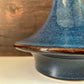 Soholm Blue UFO Danish Table Lamp Ceramic Space Age Lighting Retro 1068