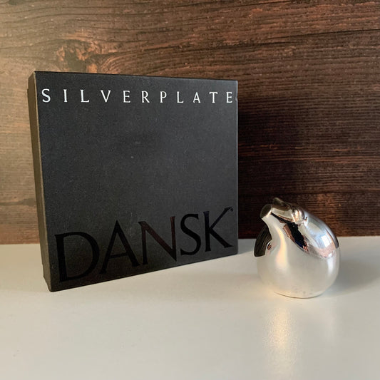 Boxed Dansk Designs Pig Silver Paperweight Danish Swedish Mens Fathers Day Dads Gifts Presents
