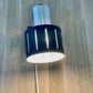 Vitrika Danish Grey Wall Lamp Sconce Vintage Retro 1970s Industrial Spot Light