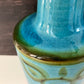 Soholm Pottery Danish Turquoise Blue Table Lamp Bedside Light Vintage 1960s 1203