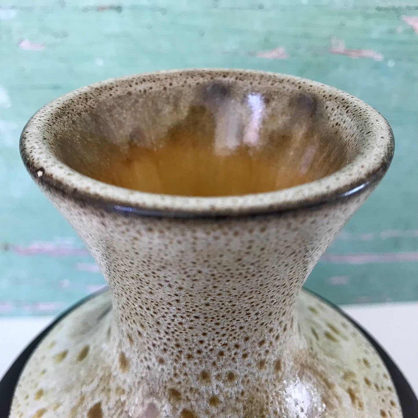 Frank Ceramic Danish Pottery Bud Vase 1960s 1970s  Retro Scandinavian