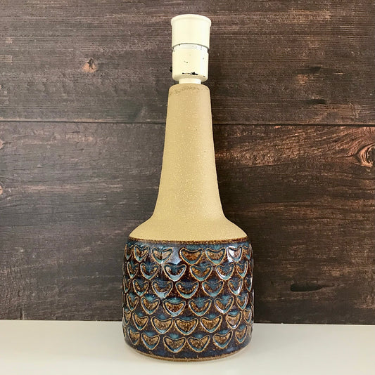Soholm Pottery Peacock Danish Table Lamp 1960s Retro Scandinavian Light 3012