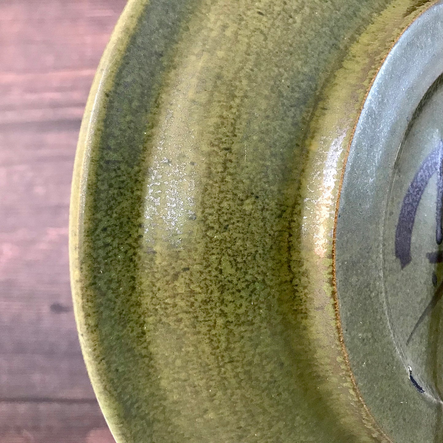 Danish Olive Green Haresfur Ceramic Wall Hanging Candle Holder Khaki