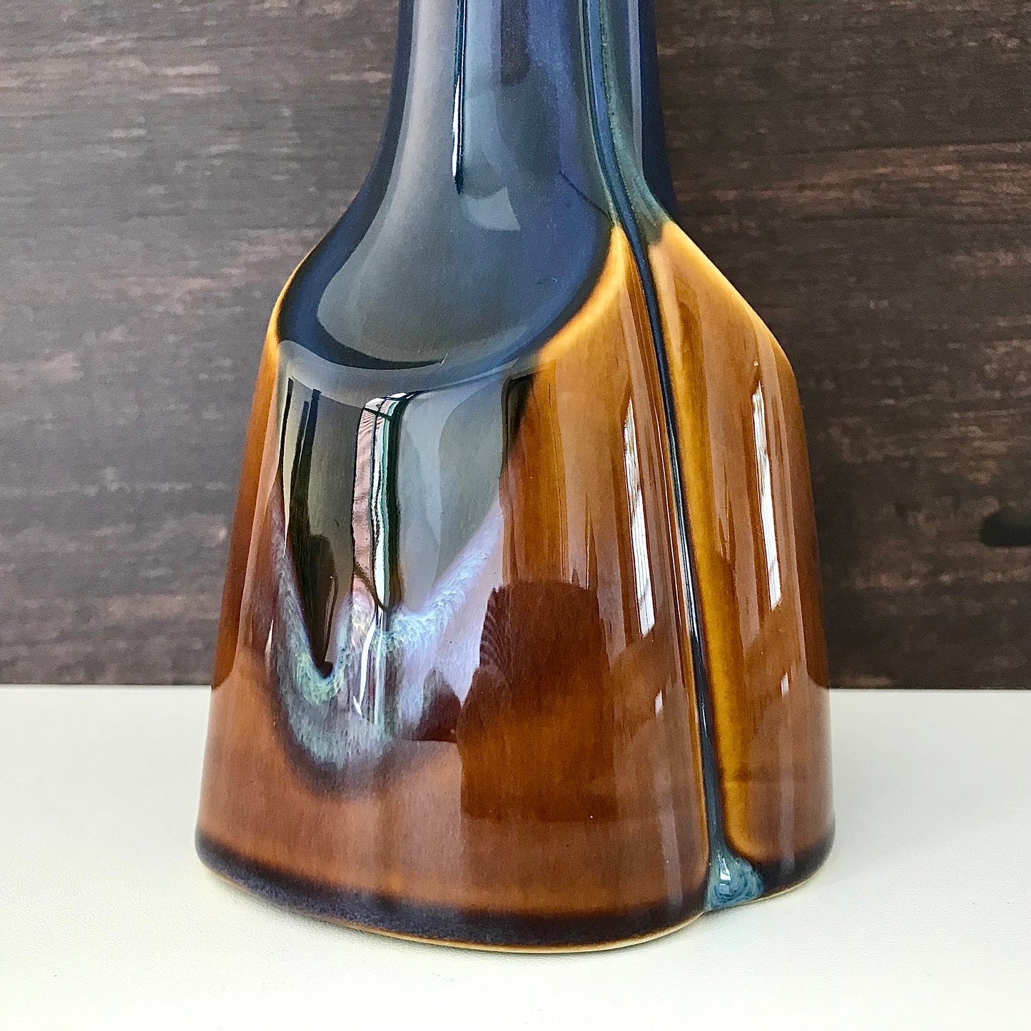 Soholm Pottery Blue Danish Table Lamp 1960s Retro Scandinavian 940