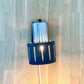 Vitrika Danish Grey Wall Lamp Sconce Vintage Retro 1970s Industrial Spot Light