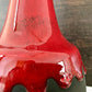 Holbaek Pottery Red Danish Table Lamp Vintage 1960s